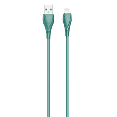 LDNIO LS612 USB-A - Lightning kábel 25W, 2m zöld (5905316144606) (5905316144606)