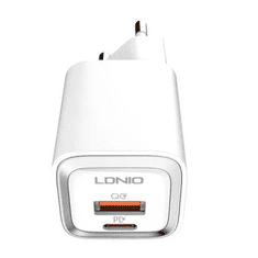 LDNIO A2318M USB-A + USB-C hálózati töltő 20W + USB-C - Lightning kábel fehér (6933138700471) (A2318M)
