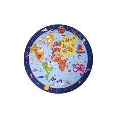 Apli Kids Circular Puzzle Világtérkép - 48 darabos puzzle (18201)
