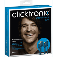 ClickTronic 70424 3x RCA apa - 3x RCA apa Kábel (3m) (70424)