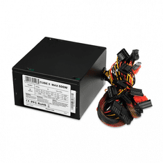 iBOX 600W CUBE II Black Edition tápegység (ZIC2600W12CMFA)