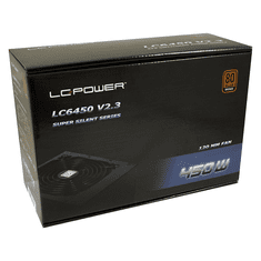 LC Power 450W LC6450 V2.3 80+ Bronze Tápegység (LC6450 V2.3)
