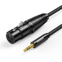 Ugreen 20763 audio kábel 1 M XLR 3.5mm Fekete (20763)