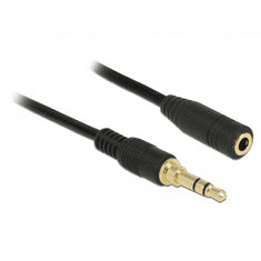 DELOCK 3,5 mm 3-tűs apa - 3,5 mm 3-tűs anya hosszabbító kábel (2m) (85578)
