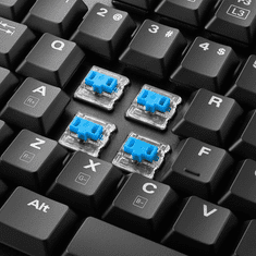 Sharkoon PureWriter RGB (Kailh Blue) Mechanikus USB Gaming Billentyűzet FR - Fekete (4044951027903)