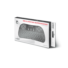SAVIO KW-01 Wireless Billentyűzet + TouchPad ENG - Fekete (KW-01)