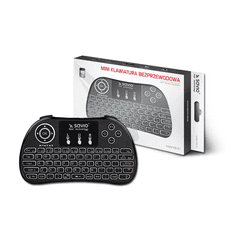 SAVIO KW-03 Wireless Billentyűzet + TouchPad ENG - Fekete (KW-03)