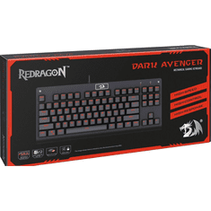 Redragon K568 RGB Dark Avenger TKL USB Mechanikus Gaming Billentyűzet ENG - Fekete (K568RGB)