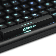 Sharkoon SKILLER SGK30 (Piros) Mechanikus USB Gaming Billentyűzet US - Fekete (4044951030019)