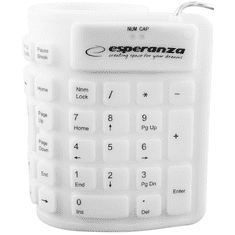 Esperanza USB Szilikon Billentyűzet - Angol (US) (EK126W)