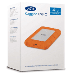 LaCie 4TB Rugged USB 3.1 Külső SSD - Narancssárga (STHR4000800)