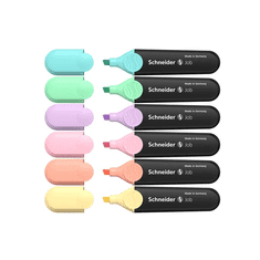 Schneider Job Pastel 1-5mm Szövegkiemelő készlet - Pasztell színek (6db) (115097)