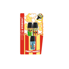 Stabilo Boss Mini Sweet Friends 2-5 mm Szövegkiemelő készlet - Zöld/Sárga/Kék (B-54315-10)