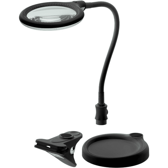 Goobay 64990 LED nagyító asztali lámpa - Fekete (64990)