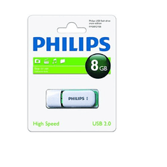 PHILIPS FM08FD70B/10 USB flash meghajtó 8 GB USB A típus 2.0 Zöld, Fehér (FM08FD70B/12)