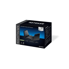 Netgear Nighthawk RAXE300 vezetéknélküli router Gigabit Ethernet Háromsávos (2,4 GHz / 5 GHz / 5 GHz) Fekete (RAXE300-100EUS)