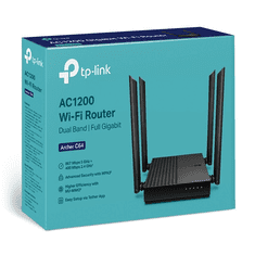 TPLINK ARCHER A64 vezetéknélküli router Gigabit Ethernet Kétsávos (2,4 GHz / 5 GHz) Fekete (ARCHER A64)