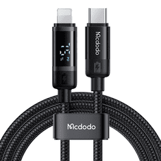 Mcdodo USB-C - Lightning adat Kábel - Fekete (1.2m) (CA-5210)