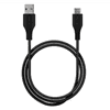 Puro USB-C apa - USB-A apa Adat és töltőkábel- Fekete (1m) (CUSBC31BLK)