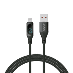 SAVIO CL-173 USB-A apa - Lightning apa 2.0 Adat és töltőkábel (1m) (CL-173)