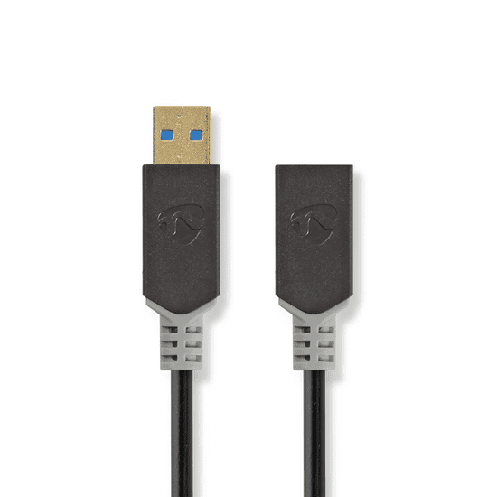 Nedis CCBW61010AT20 USB Type-A apa - USB Type-A anya Hosszabbító kábel - Fekete (2m) (CCBW61010AT20)