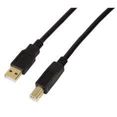 LogiLink UA0264 USB 2.0 A apa - B apa Active Repeater Cable 10m - Fekete (UA0264)