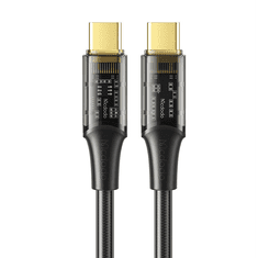 Mcdodo CA-2112 USB-C apa - USB-C apa 2.0 Adat és töltő kábel - Fekete (1.8m) (CA-2112)