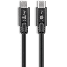 Goobay USB-C 3.1 apa - USB-C apa Adat és töltő kábel (1m) (67976)