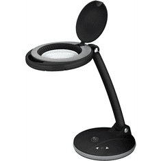 Goobay 65576 LED Asztali lámpa nagyítóval - Fekete
