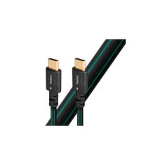 AudioQuest Forest USB-C apa - USB-C apa Adatkábel 0.75m - Fekete/Zöld (USBFOR20.75CC)