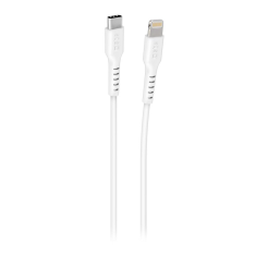 SBS TECABLELIGTC3W USB-C apa - Lightning apa 2.0 Adat és töltőkábel - Fehér (3m) (TECABLELIGTC3W)