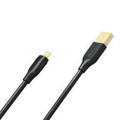 Aukey USB 2.0 apa - MicroUSB apa Adat- és töltőkábel 1m - Fekete (CB-MD1)