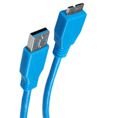 Maclean MC-737 USB 3.0 - Micro B USB 3.0 (apa - apa) kábel 3m - Kék (MCTV-737)