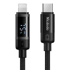 Mcdodo USB-C - Lightning adat Kábel - Fekete (1.2m) (CA-5210)