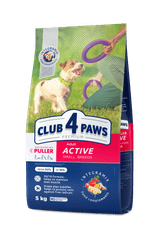 Club4Paws Premium "Active" Teljes értékű szárazeledel aktív, felnőtt, kistestű kutyáknak 5 kg
