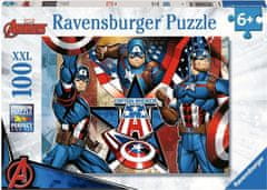 Ravensburger Puzzle Marvel: Amerika Kapitány XXL 100 db