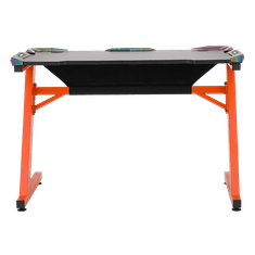 Meetion MT-DSK10 Gamer asztal - Fekete/Narancs (MT-DSK10)