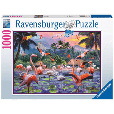 Ravensburger Rózsaszín flamingók - 1000 darabos puzzle (17082 1)