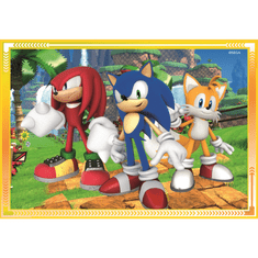 Clementoni Supercolor Sonic - 4 az 1-ben puzzle (21522)