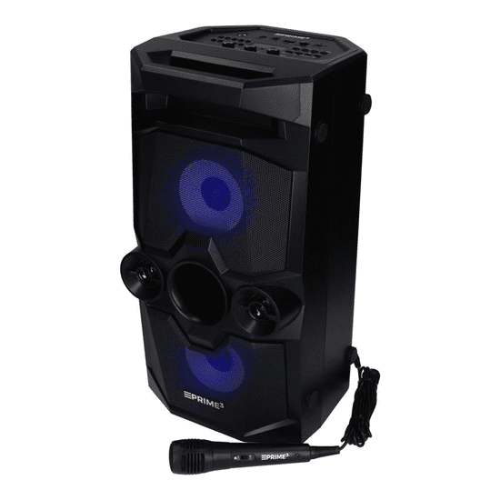 Prime APS41 "ONYX" Hordozható bluetooth hangszóró karaoke funkcióval - Fekete (APS41)