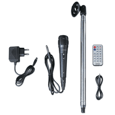 LENCO BTC-070BK Bluetooth Karaoke hangszóró - Fekete (BTC-070BK)