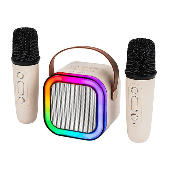 Blow Karaoke RGB Hordozható bluetooth hangszóró - Fehér (30-358#)