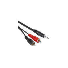 Hama 00205106 audio kábel 2 M 3.5mm 2 x RCA Fekete, Vörös (205106)