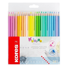 KORES Kolores Pastel színes ceruza készlet 24 pasztell szín (93321) (kor93321)
