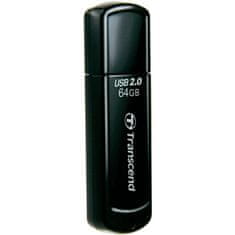 Transcend Jetflash 350 64GB USB 2.0 Fekete Pendrive TS64GJF350