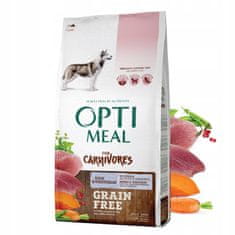 OptiMeal GRAIN FREE gabonamentes teljes értékű szárazeledel felnőtt kutyáknak minden fajta számára - kacsa és zöldség 10 kg