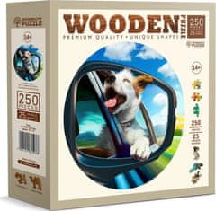 Wooden city Fából készült puzzle Happy dog 250 db ECO