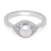 Bájos ezüst gyűrű igazgyönggyel ML05671L (Kerület 54 mm)