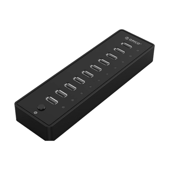P10-U2 USB Type-A 2.0 HUB (10 port) (ORICO-P10-U2-V1-EU-BK-BP)
