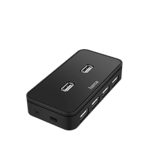 Hama 00200123 hálózati csatlakozó USB 2.0 480 Mbit/s Fekete (200123)